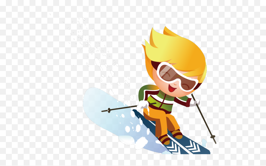Skis Clipart Mountain Skiing Skis - Vector Graphics Emoji,Ski Clipart