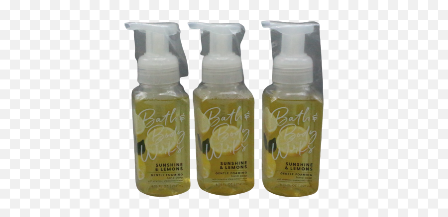Bath U0026 Body Works Sunshine U0026 Lemons Gentle Foaming Foam Hand Soap Set Of 3 - Meyer Lemon Emoji,Bath And Body Works Logo