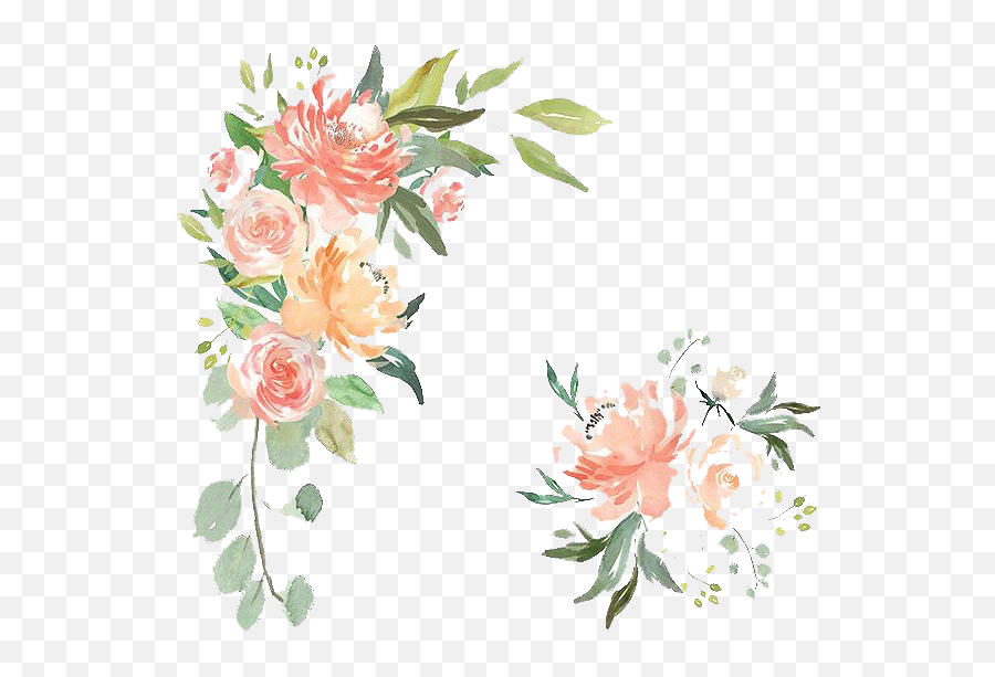 Download Flower Texture Png - Wedding Invitations Emoji,Watercolor Flowers Transparent Background
