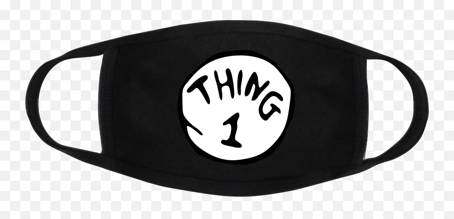 Thing 1 And Thing 2 Dr Seuss Masks - Thing 1 Emoji,Thing 1 Logo