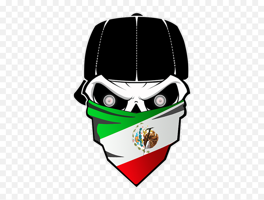 Download Mexican Flag Skull - Badass Miami Dolphins Art Emoji,Mexican Flag Png