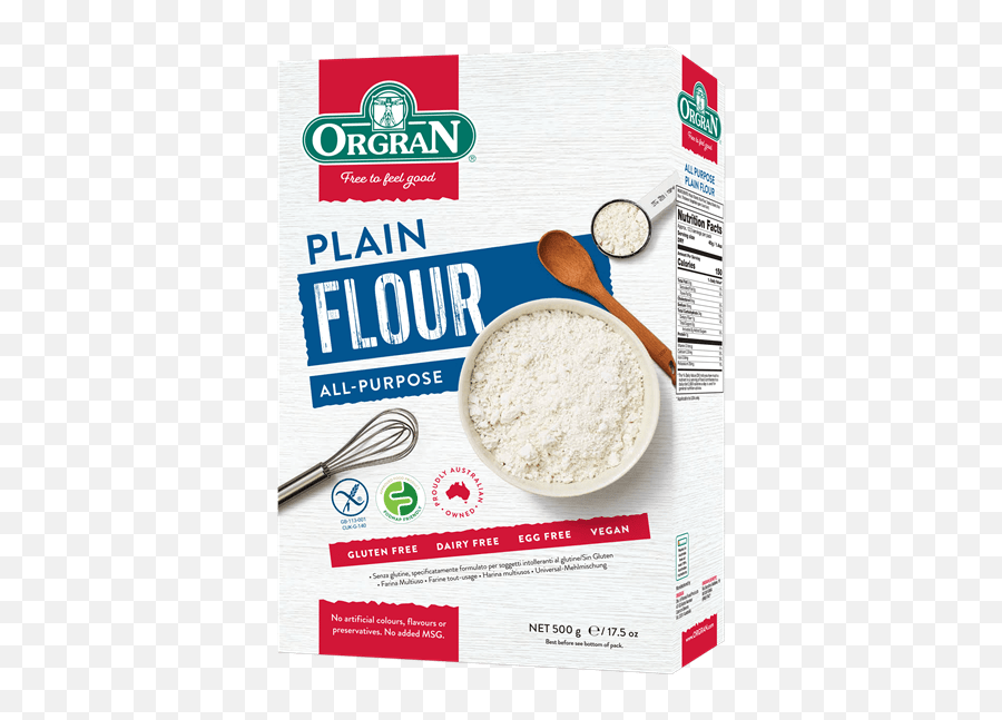 All Purpose Plain Flour Gluten Free - Orgran Plain Flour Emoji,Flour Png
