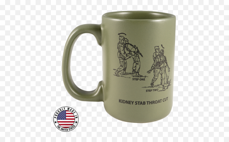 Stabby Ceramic Mug - Black Rifle Coffee Cup Middle Finger Emoji,Black Rifle Coffee Logo