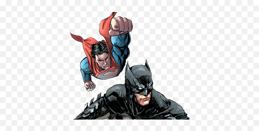 Batman Superman Png - Batman And Superman Png Full Size Emoji,Superman Comic Png