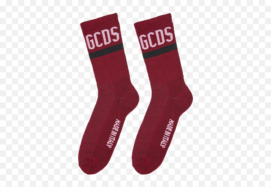 Gcds Logo Socks Cherry Cc94m010024 - 56 Emoji,Red Socks Logo