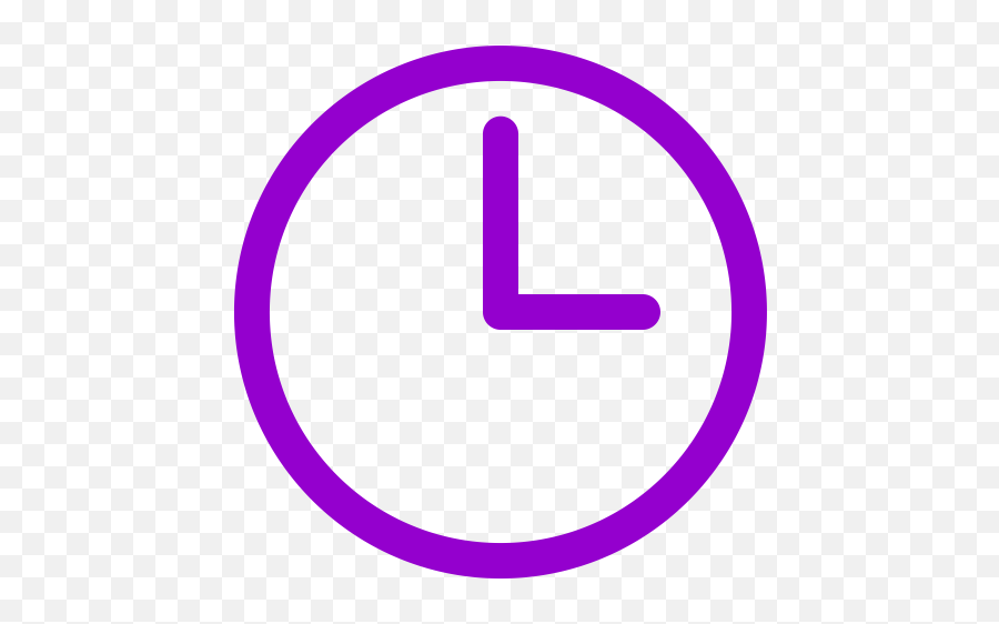 Purple Clock Symbol Emoji,Reloj Png
