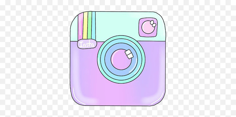 Cute Instagram Logo - Kawaii Instagram Emoji,Instagram Logo