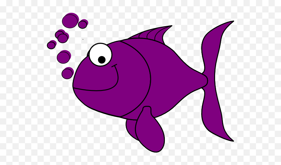 Purple Fish Clip Art At Clkercom - Vector Clip Art Online Emoji,Colorful Fish Clipart