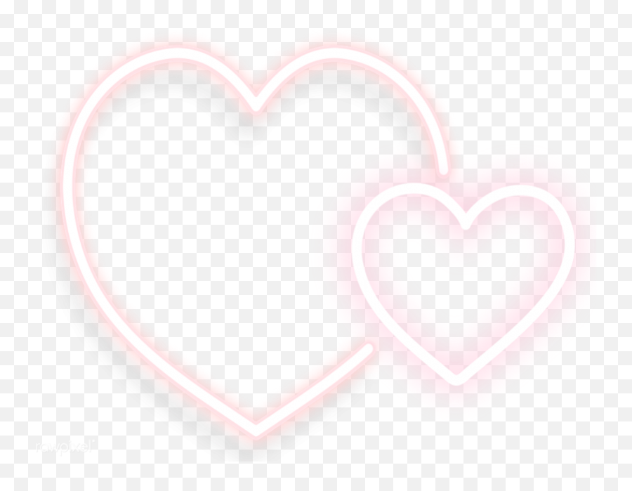 Neon Hearts Transparent Png Image - Girly Emoji,Hearts Transparent