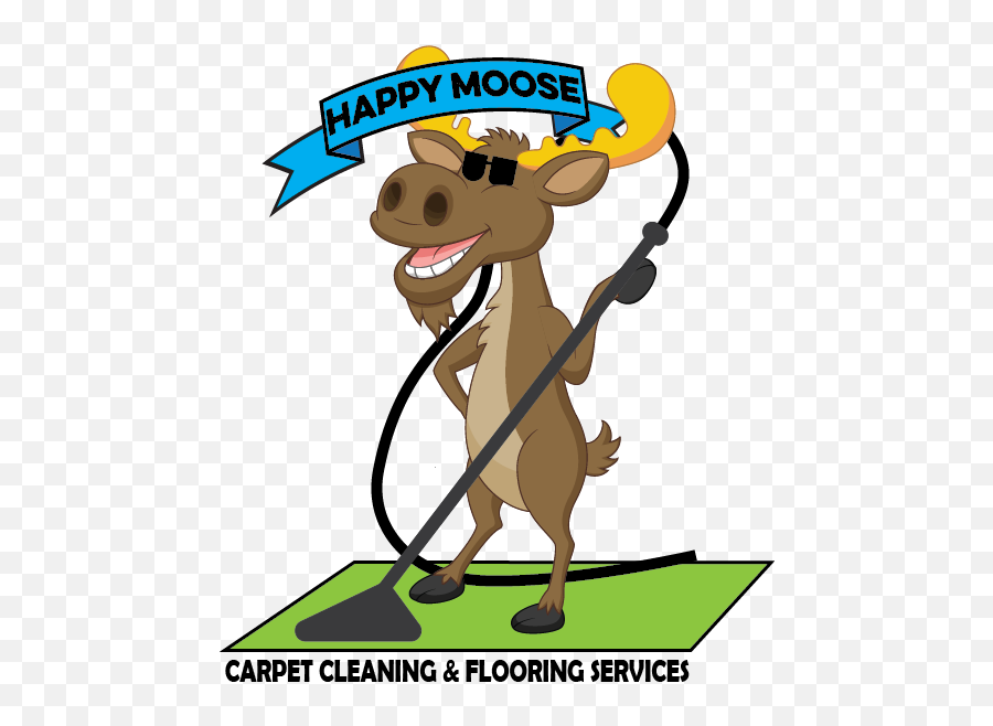 Happy Moose Carpet Cleaning U0026 Flooring Services - Moose Cleaning Emoji,Moose Logo