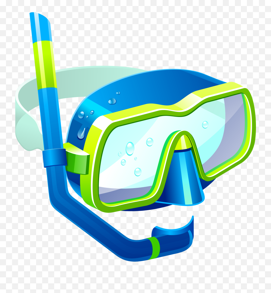 Transparent Blue Snorkel Mask Png Clipart Snorkel Mask - Snorkel Clipart Emoji,Mask Clipart