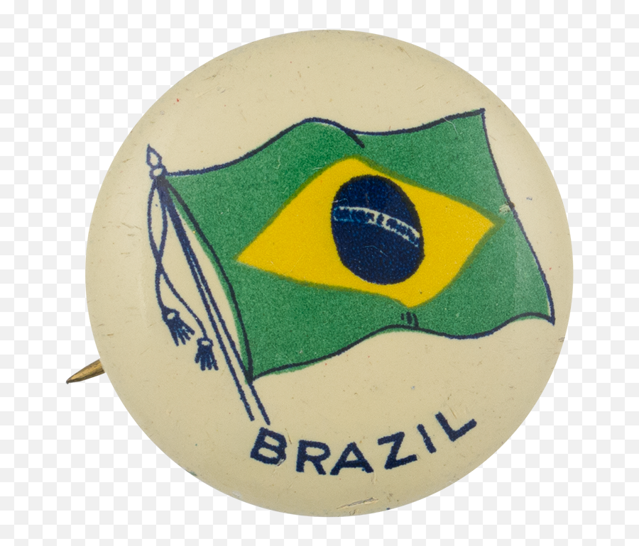 Brazil Flag Busy Beaver Button Museum - Art Emoji,Brazil Flag Png