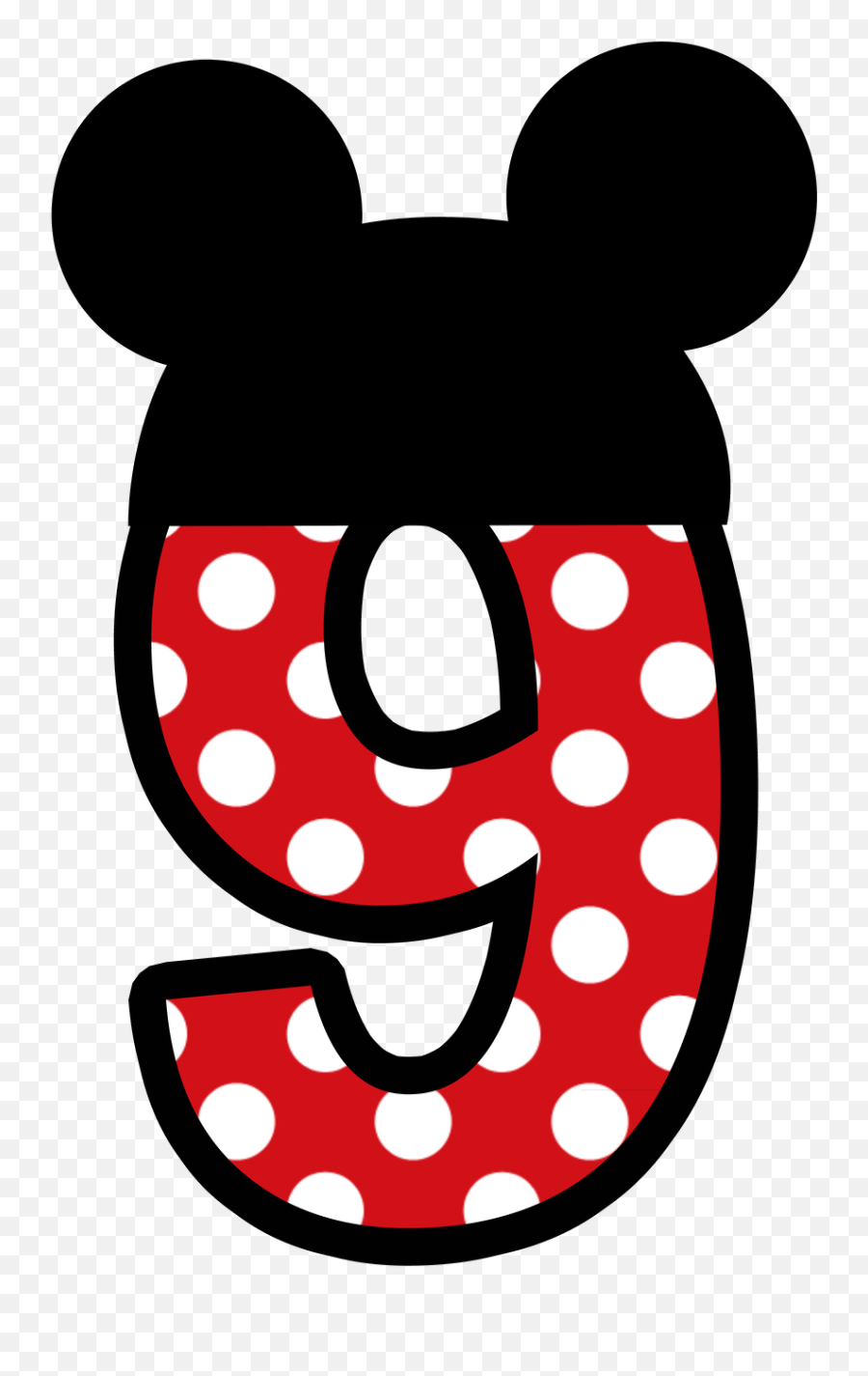 Clipart Numbers Mickey Mouse Clipart Numbers Mickey Mouse - Mickey Mouse Number 6 Png Emoji,Mickey Mouse Transparent