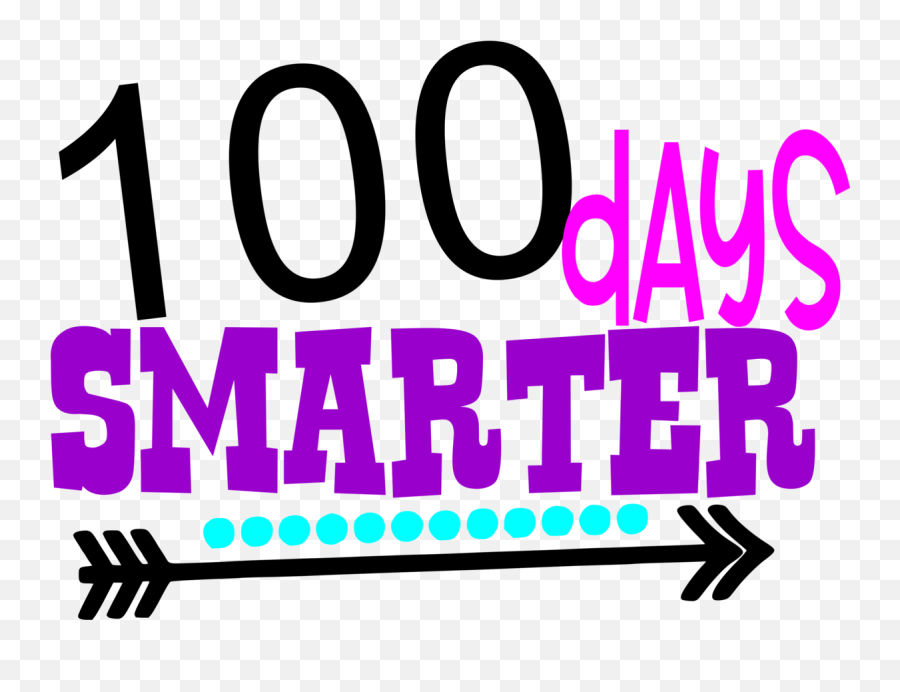 100 Days Smarter - 100 Days Smarter Emoji,100th Day Of School Clipart