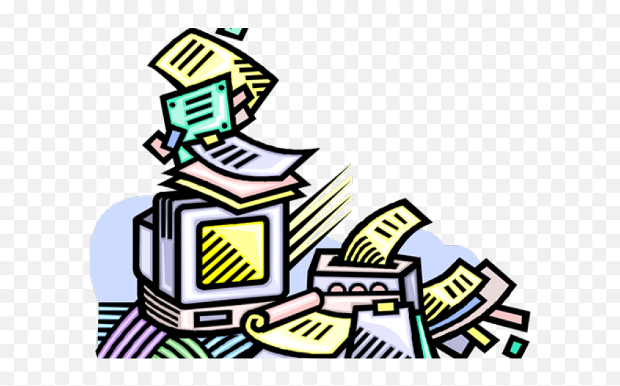 Desk Clipart Paperwork - Computer Transparent Cartoon Transparent Paperwork Clipart Emoji,Desk Clipart