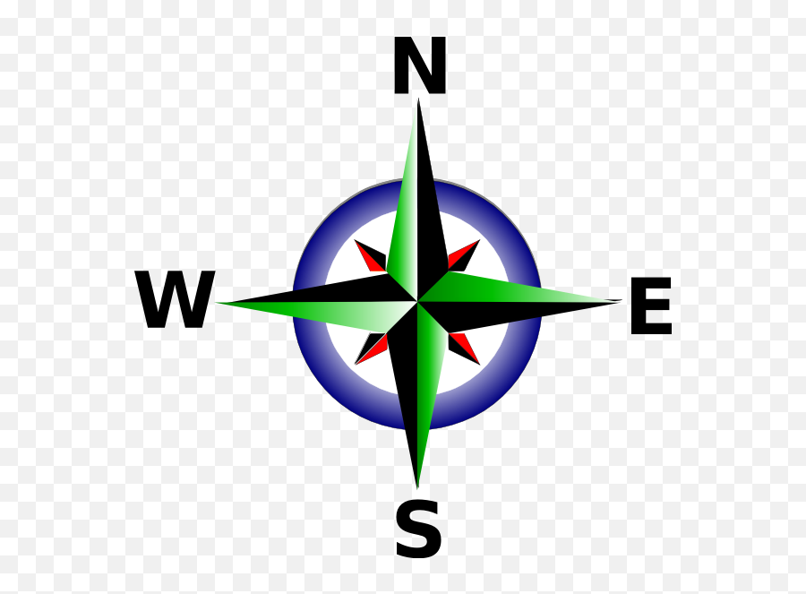 Compass Clip Art At Clker - East West North South Logo Png Emoji,Compass Clipart