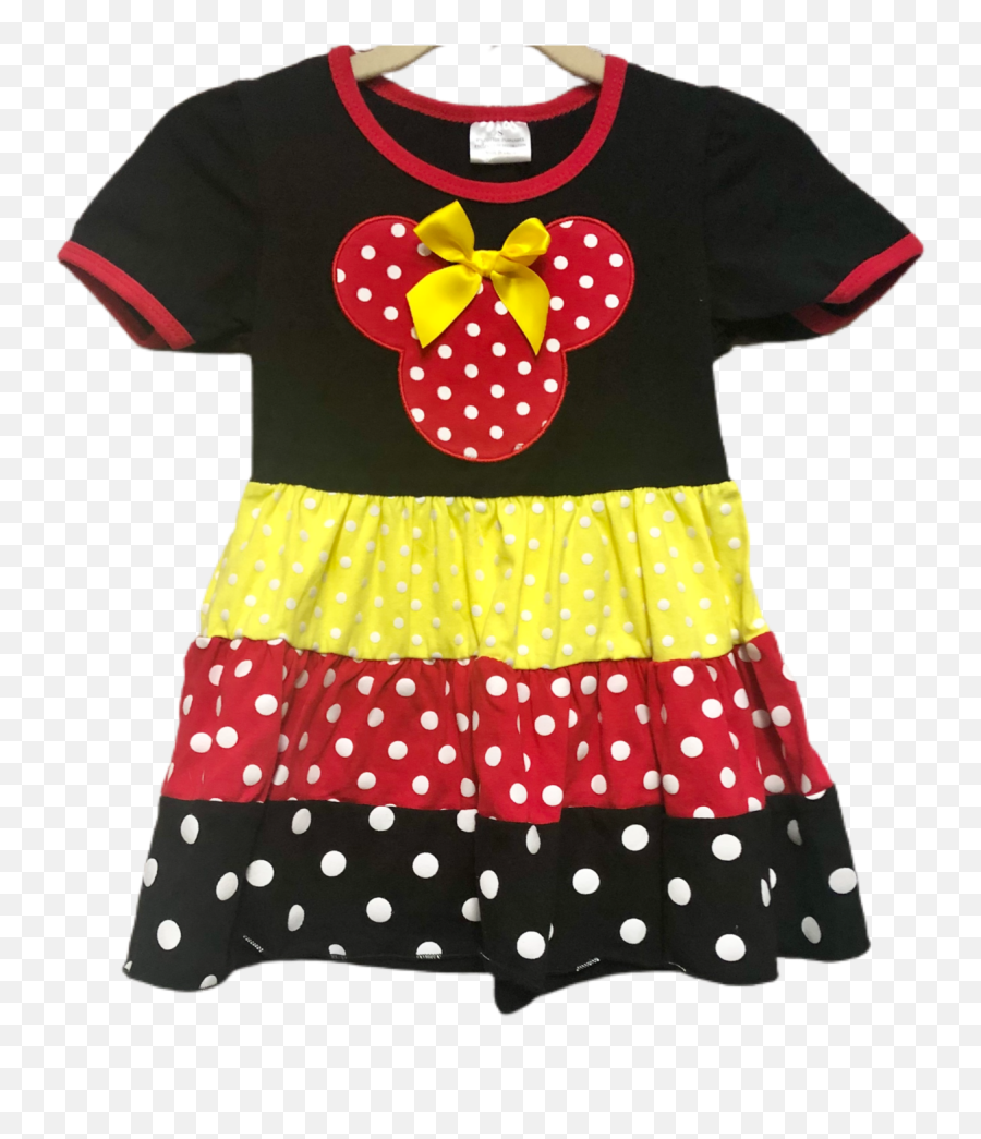 Disney Minnie Mouse Applique Short Sleeve Dress Size 2t - Short Sleeve Emoji,Minnie Png