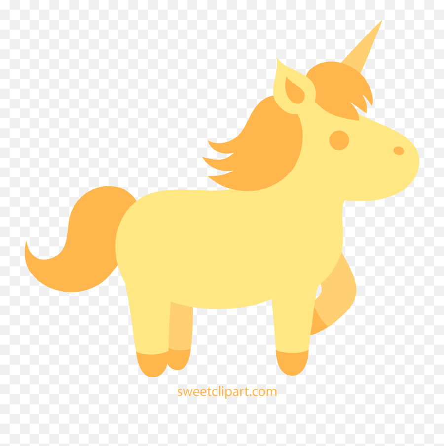 Golden Unicorn Clip Art Free - Gold Unicorn Clipart Emoji,Unicorn Clipart