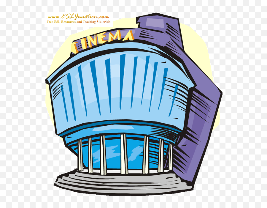 Cinema Theater Building Clipart Clipartfest - Clipartbarn Cinema Flashcard Emoji,Building Clipart