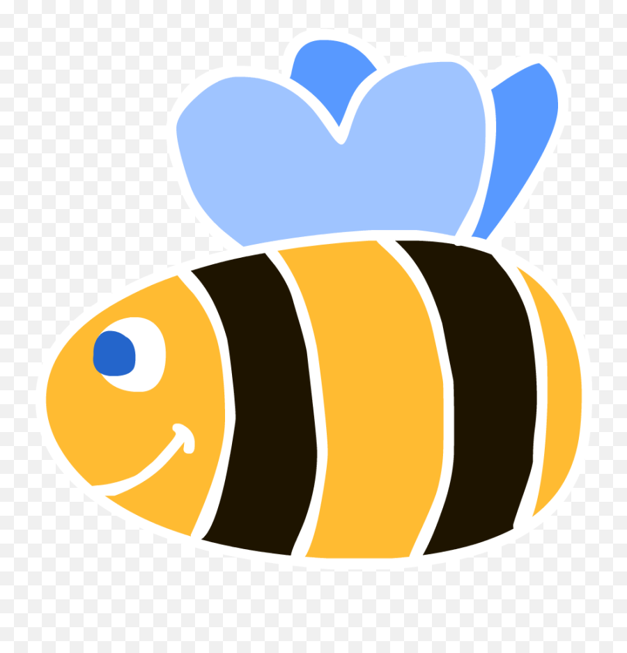Bee Clipart 5 Animated Bee Clip Art - Simple Clipart Emoji,Bee Clipart