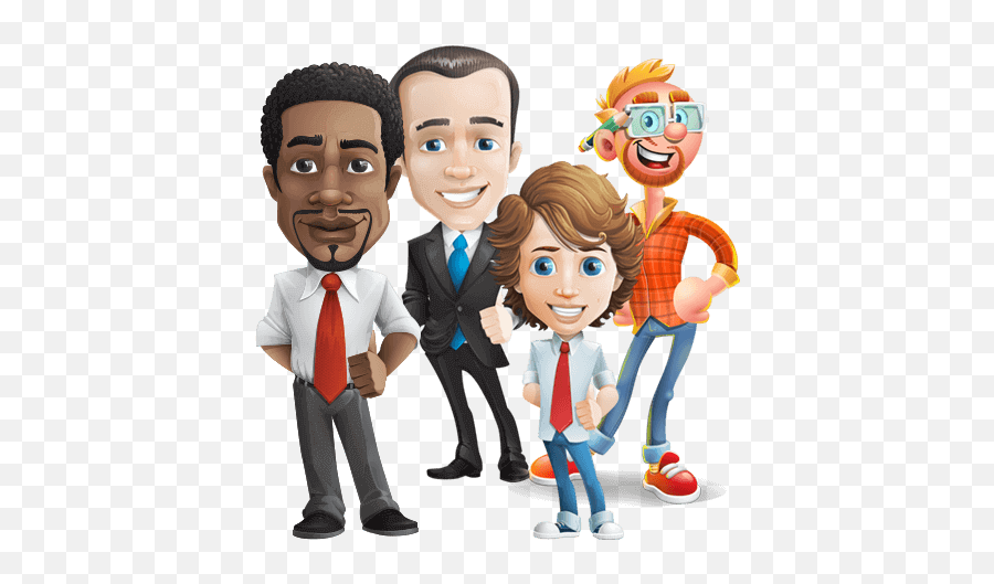 Images Of Cartoon Images Of Team - Bussines Man Vector Png Emoji,Working Together Clipart
