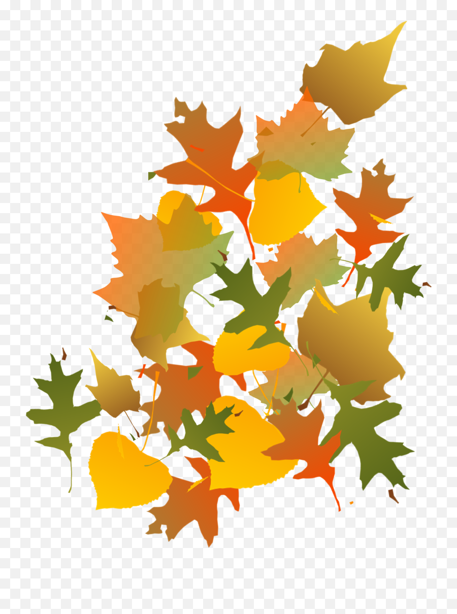 Download Hd Fall Leaves Image - Autumn Leaves Clip Art Emoji,Autumn Leaf Clipart