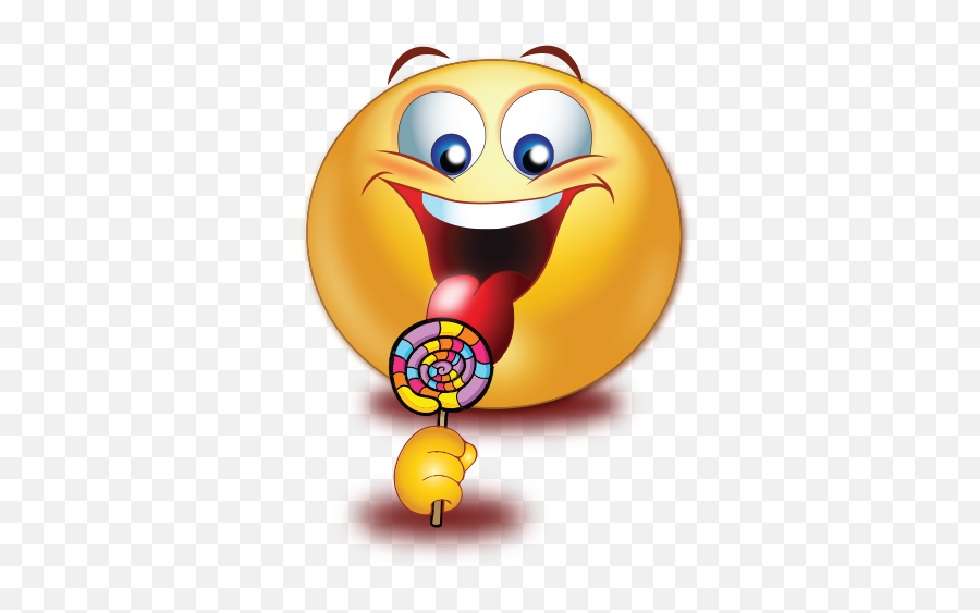 Licking Lollipop Emoji,Lick Clipart