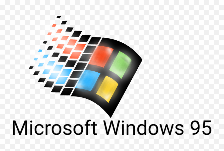 Windows 95 Logo Remake - Vertical Emoji,Windows 95 Logo
