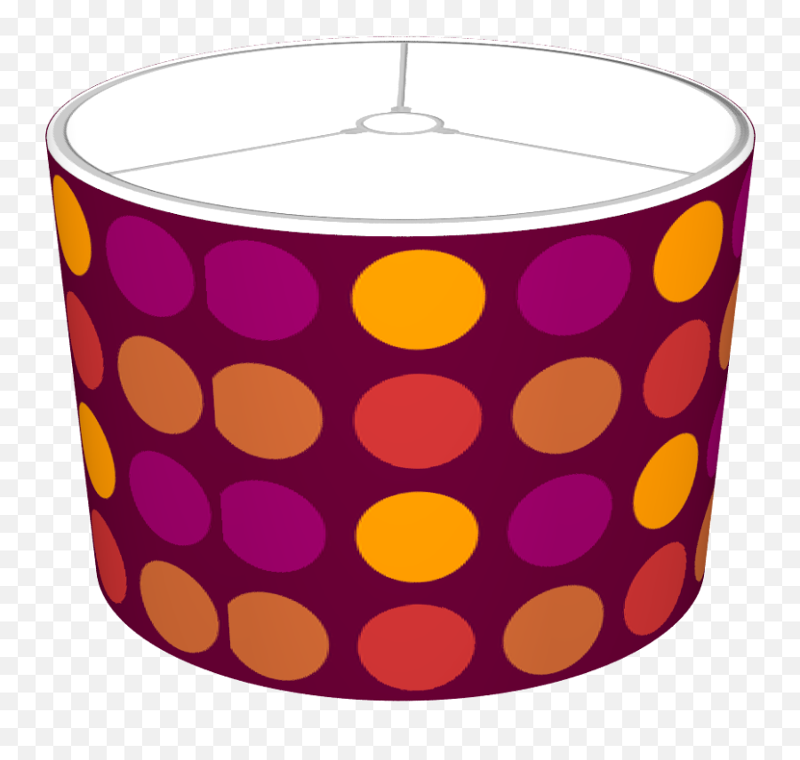 Mysoti - Rewards4life U0027plum Dotted Patternu0027 Lampshade Cup Emoji,Dot Pattern Png