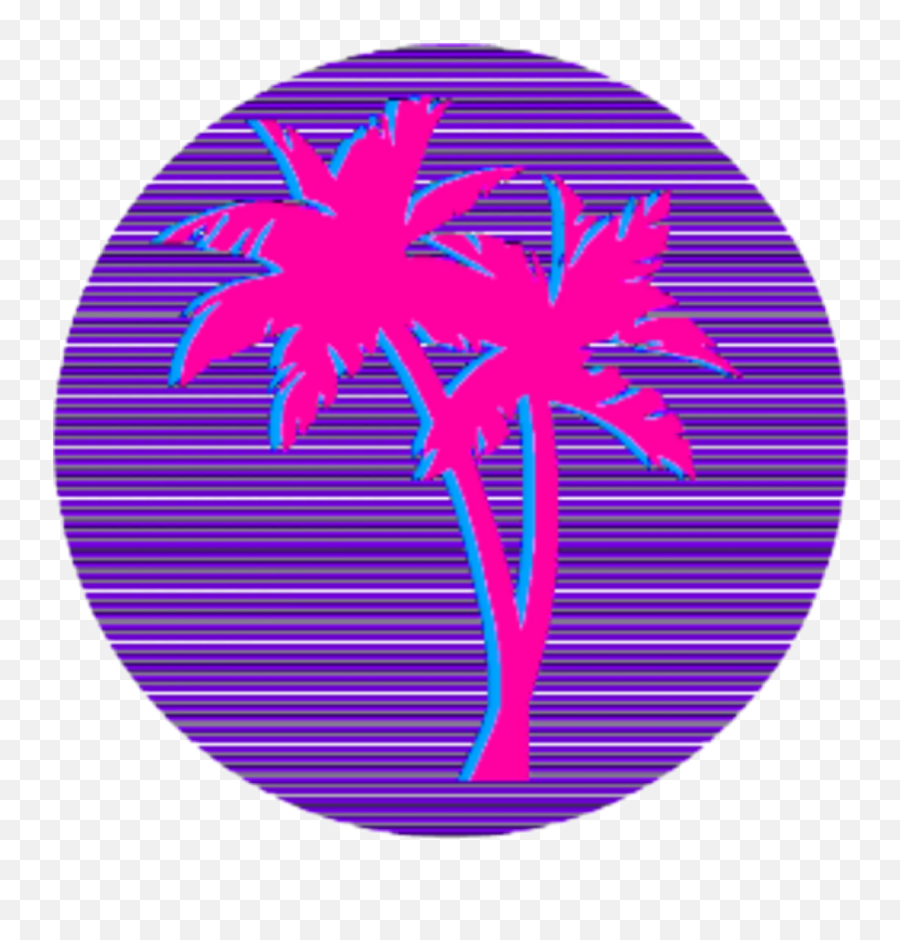 Download Hd Aesthetic Transparent Palm Tree Transparent Png - Neon Palm Tree Png Emoji,Palm Tree Transparent