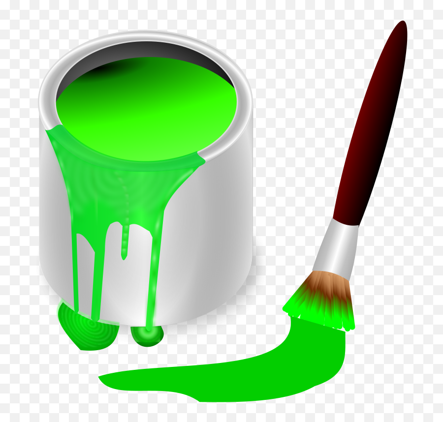 Color Clipart Cartoon Color Cartoon - Green Paint Clipart Emoji,Color Clipart