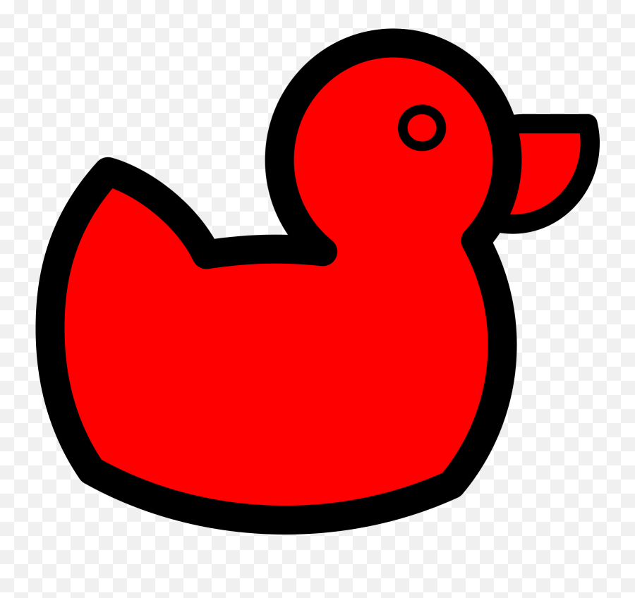 Cartoon Ducks Clipart - Clipart Red Duck Duck Emoji,Ducks Clipart