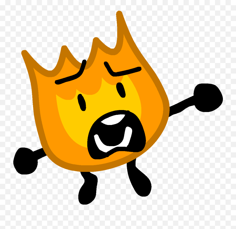 Firey Jr Scared 3 - Firey Transparent Gif Bfb Emoji,Scarey Clipart