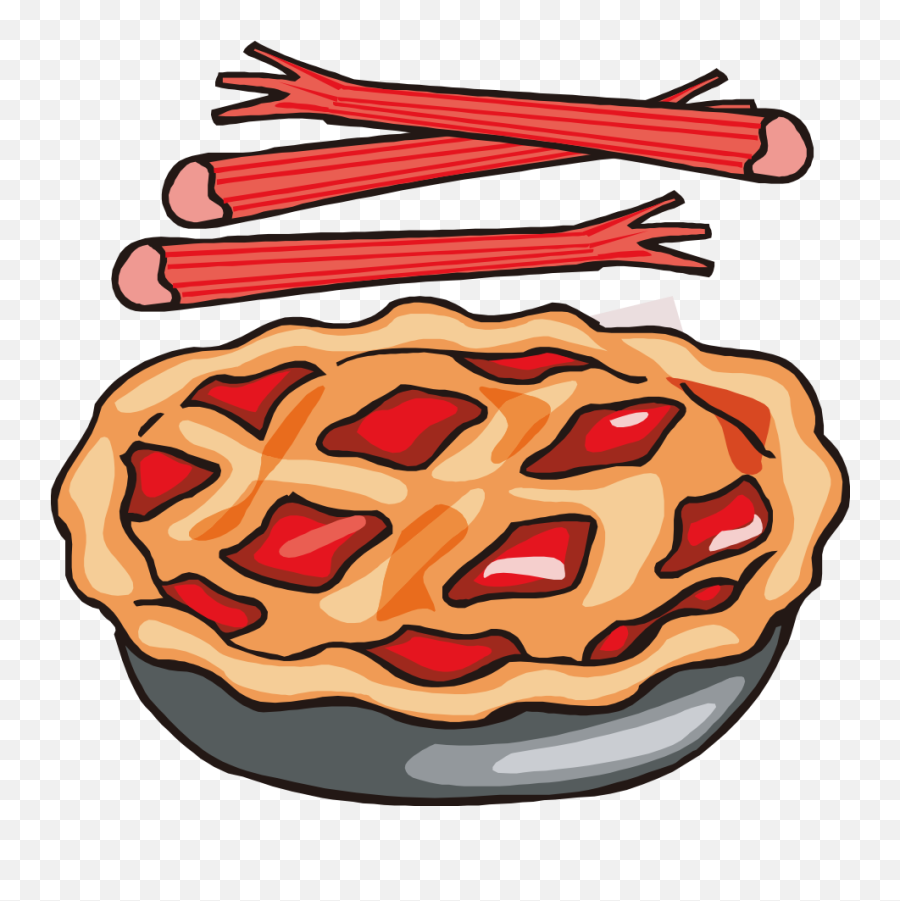 Library Of Free Picture Free Stock Apple Pies Png Files - Rhubarb Clip Art Emoji,Pie Clipart