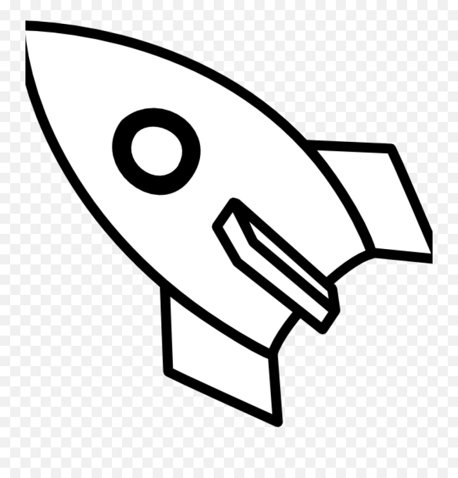 Spaceship Clipart Black And Clipart Panda - Free Clipart Black And White Rocket Clip Art Emoji,Rock Clipart
