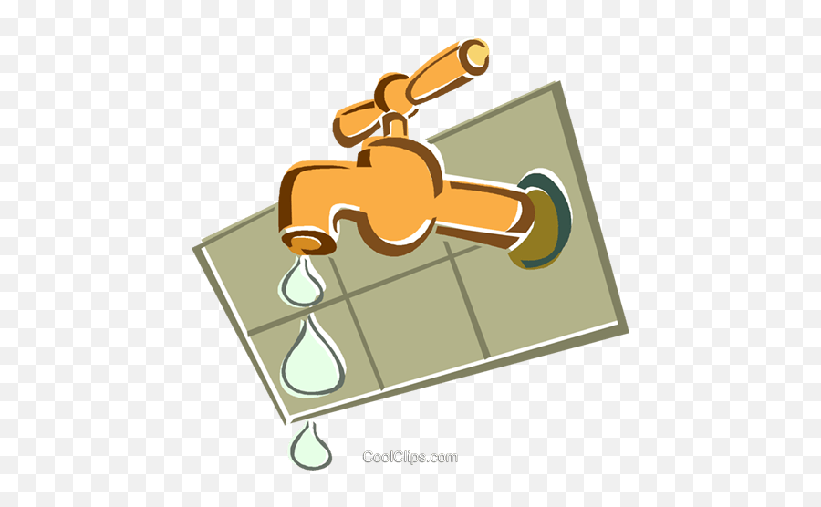 Leaking Faucet Royalty Free Vector Clip - Faucet Is Leaking Ckipart Emoji,Faucet Clipart