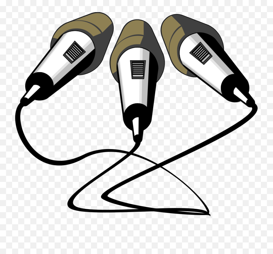Microphone 05 Png Clip Arts For Web - 3 Microphones Clip Art Emoji,Microphone Clipart Png