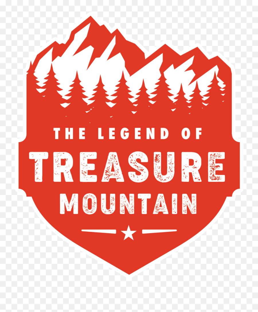 Treasure Mountain Emoji,Red Logo With Mountains