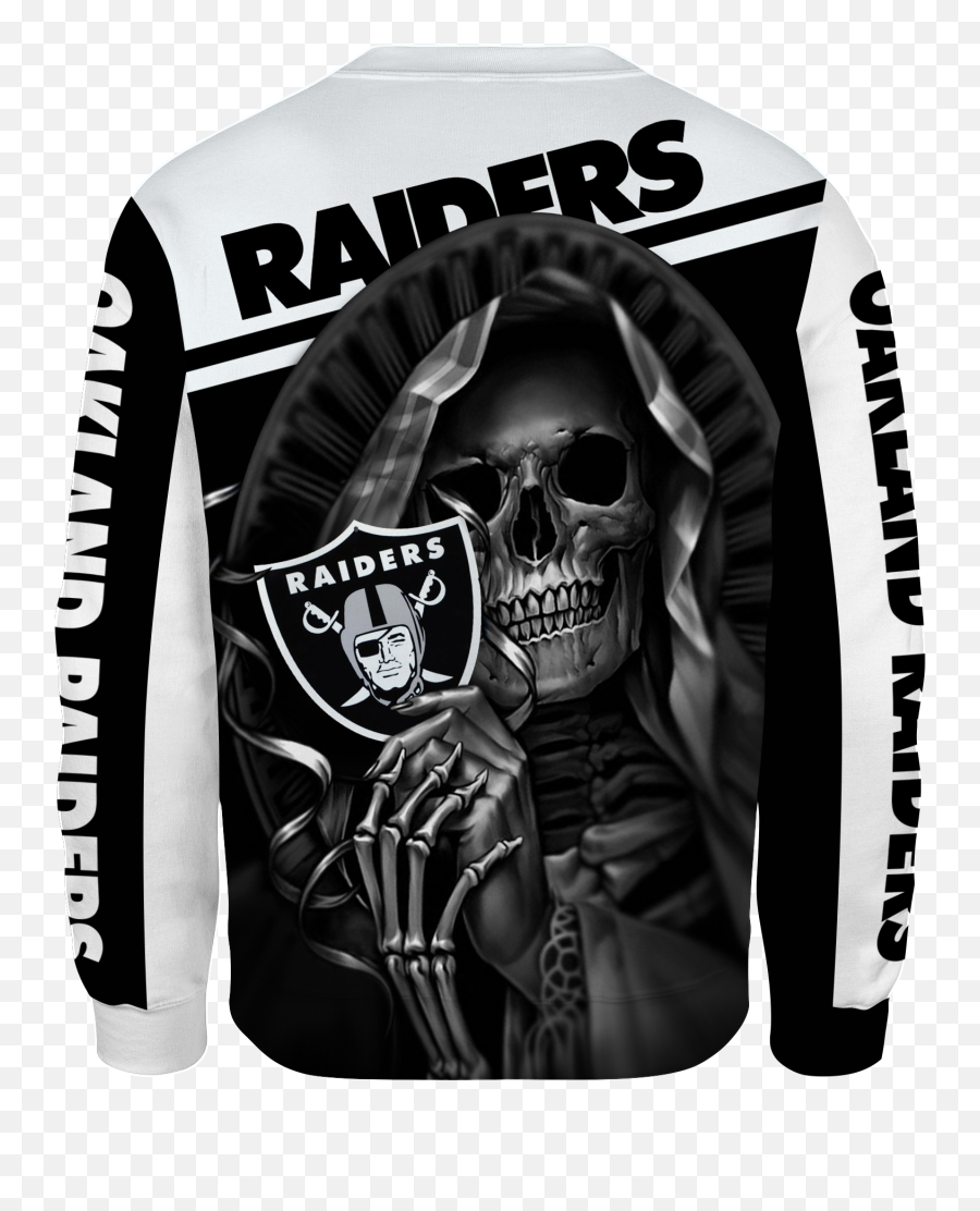 Oakland Raiders Skull New All Over - Raiderrs Skull Emoji,Raiders Skull Logo