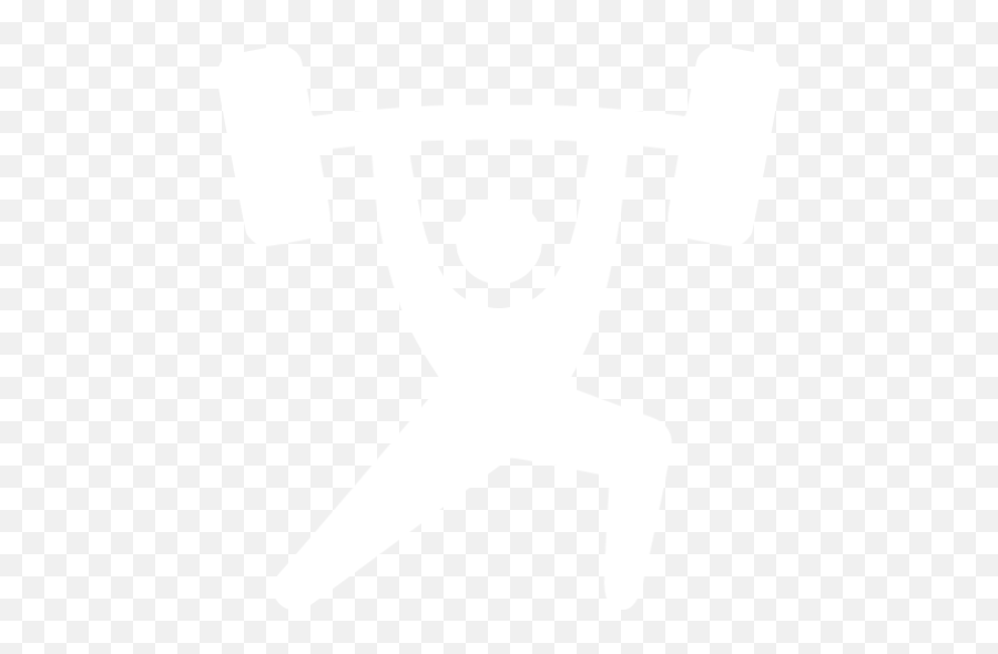 White Weightlift Icon - Weight Lifting Icon White Emoji,Weight Png