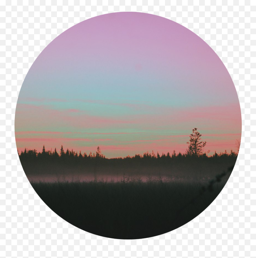 Sunset Clipart Circle Sunset Circle - Transparent Sunset Emoji,Sunset Clipart