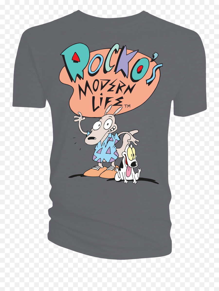 Rockou0027s Modern Life T - Shirt Classic Nicktoons Emoji,Rocko's Modern Life Logo