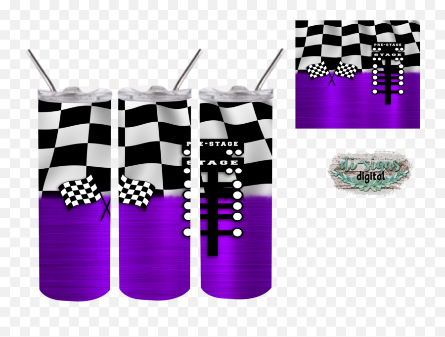 Racing Flag Purple Chromedigital Image For Skinny Tumblers Sublimation Emoji,Race Flags Png