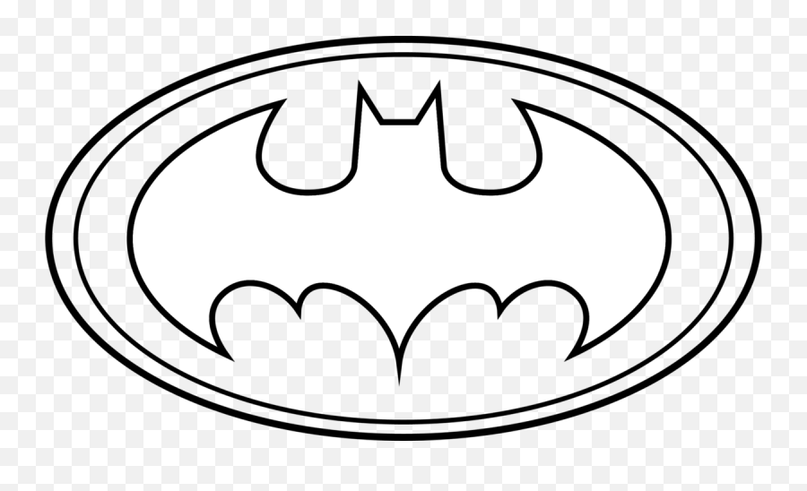 Batman Logo Clipart - Batman Logo Coloring Pages Emoji,Batman Logo