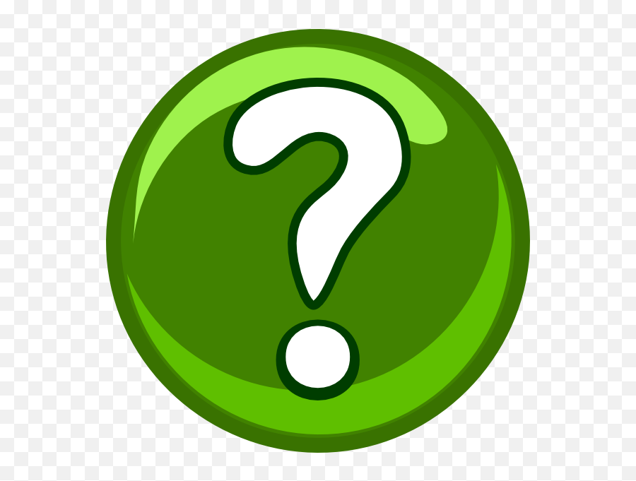 Green Question Mark Clip Art - Question Mark For Symbol Emoji,Question Mark Clipart