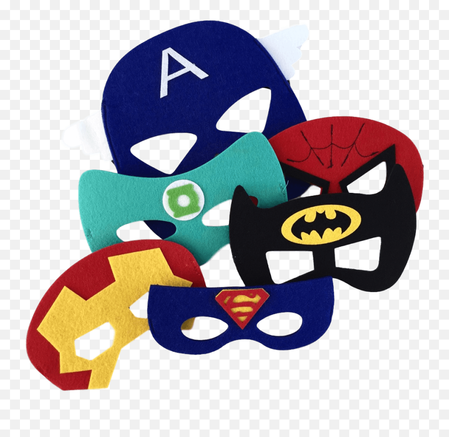 Love This Felt Superhero Masks From - Captain America Mask Emoji,Superhero Mask Clipart