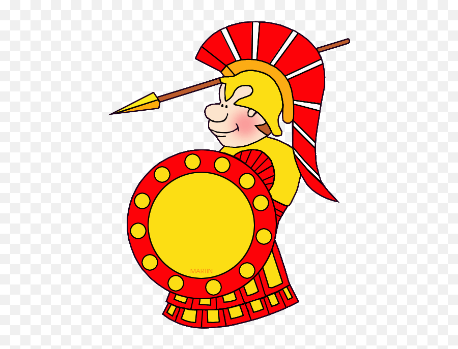 Ancient Greece War Clipart Transparent - Ancient Greek Vase Warrior Clipart Emoji,Soldier Clipart