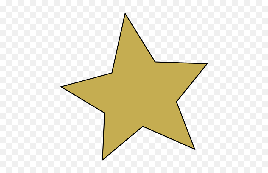 Gold Star Clip Art Image - Clip Art Star Gold Emoji,Gold Clipart