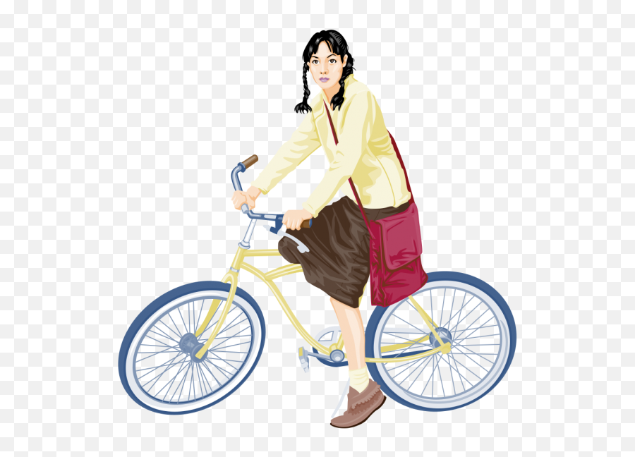 Girl Riding Bicycle Png - Photo 102 Free Png Download Emoji,Bicyclist Png