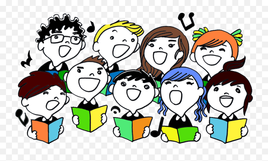 Choir Png - Group Of People Singing Emoji,Speaking Clipart